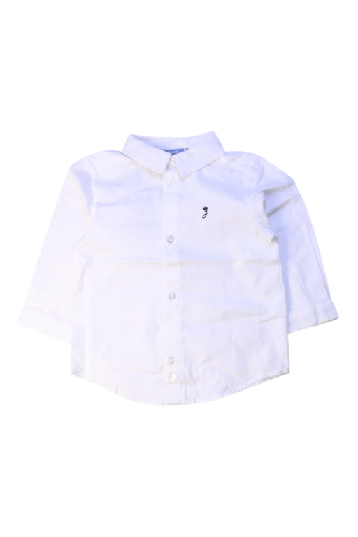 A White Long Sleeve Shirts from Jacadi in size 12-18M for women. (Front View)