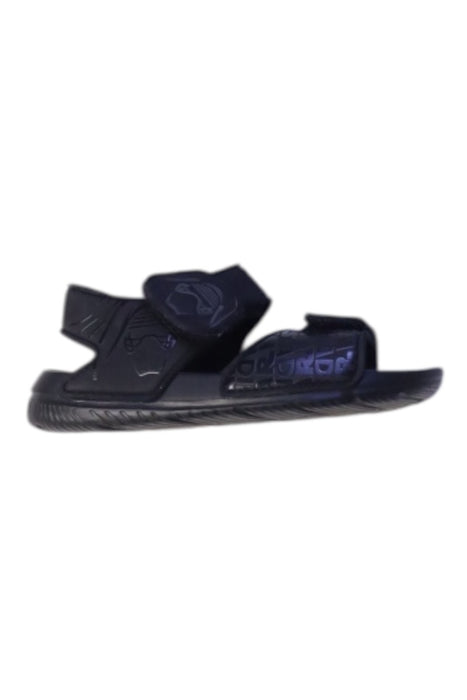 A Black Sandals from Adidas in size 5T for boy. (Front View)