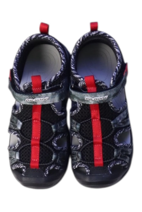 A Black Sandals from Dr. Kong in size 5T for boy. (Back View)