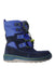 A Blue Winter Boots from Timberland in size 3T for boy. (Front View)