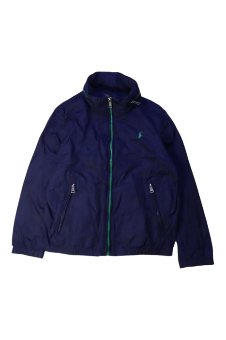 A Navy Lightweight Jackets from Polo Ralph Lauren in size 6T for boy. (Front View)