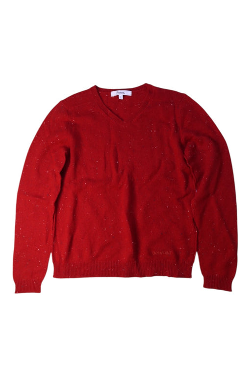 A Red Knit Sweaters from Bonpoint in size 8Y for boy. (Front View)