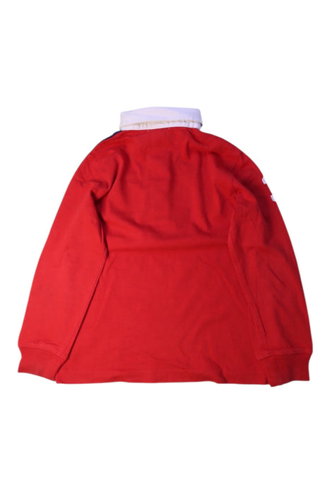 A Red Long Sleeve Polos from Polo Ralph Lauren in size 5T for boy. (Back View)
