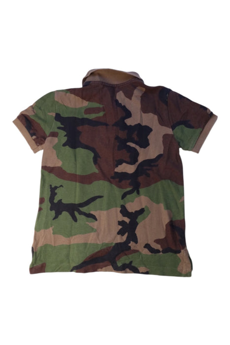 A Green Short Sleeve Polos from Polo Ralph Lauren in size 5T for boy. (Back View)