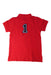 A Red Short Sleeve Polos from Shanghai Tang in size 6T for boy. (Back View)