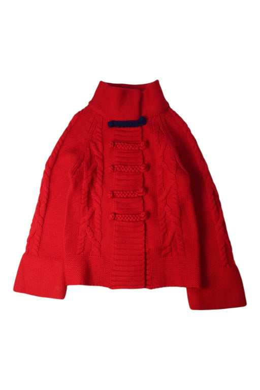 A Red Lightweight Jackets from Shanghai Tang in size 4T for boy. (Front View)