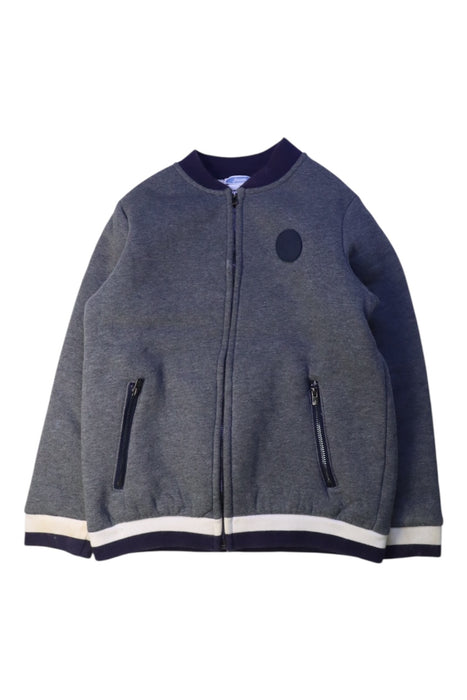 A Grey Lightweight Jackets from Jacadi in size 8Y for boy. (Front View)