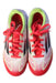 A White Cleats/Soccer Shoes from Adidas in size 7Y for boy. (Back View)