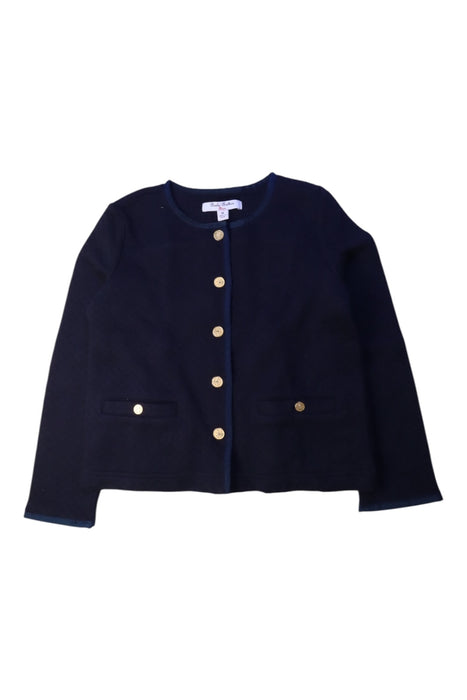 A Navy Cardigans from Brooks Brothers in size 10Y for girl. (Front View)