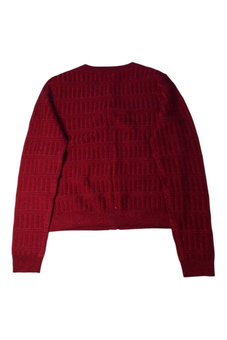 A Red Cardigans from Bonpoint in size 12Y for girl. (Back View)