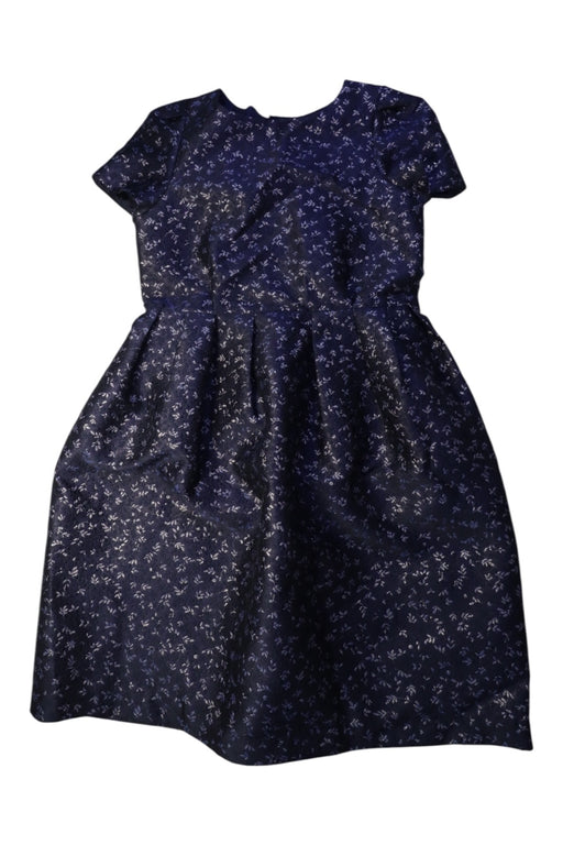 A Navy Short Sleeve Dresses from Bonpoint in size 12Y for girl. (Front View)