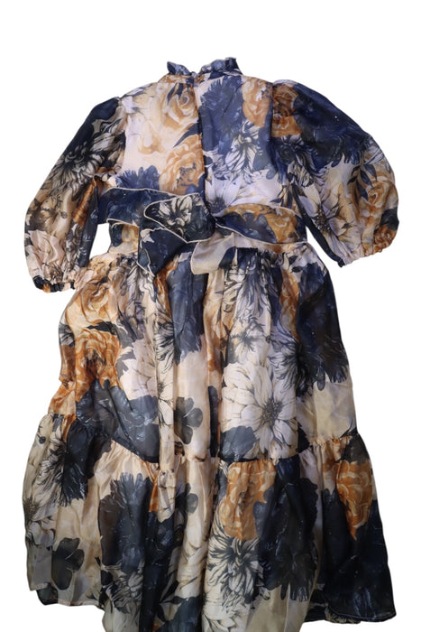 A Multicolour Long Sleeve Dresses from Paade in size 11Y for girl. (Back View)