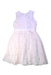 A White Sleeveless Dresses from Charabia in size 12Y for girl. (Back View)