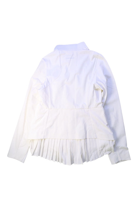 A White Lightweight Jackets from Moody Tiger in size 12Y for girl. (Back View)