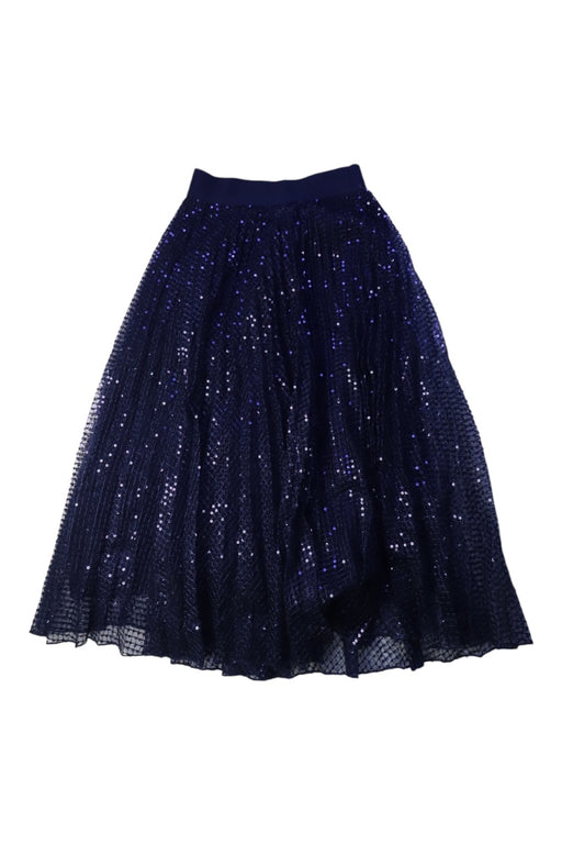 A Navy Long Skirts from Monnalisa in size 8Y for girl. (Front View)