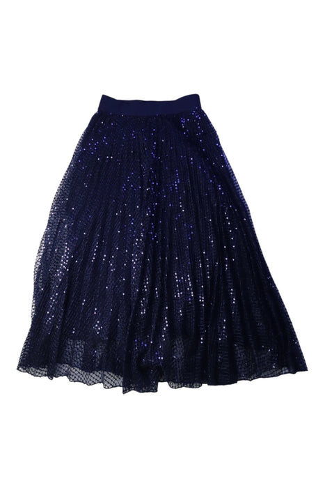 A Navy Long Skirts from Monnalisa in size 8Y for girl. (Back View)