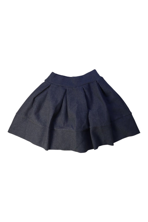 A Navy Mid Skirts from Momonittu in size 10Y for girl. (Front View)