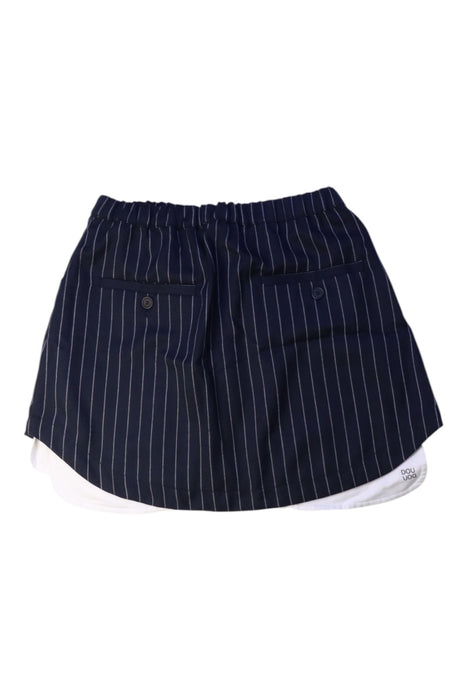 A Navy Short Skirts from DOUUOD in size 12Y for girl. (Back View)