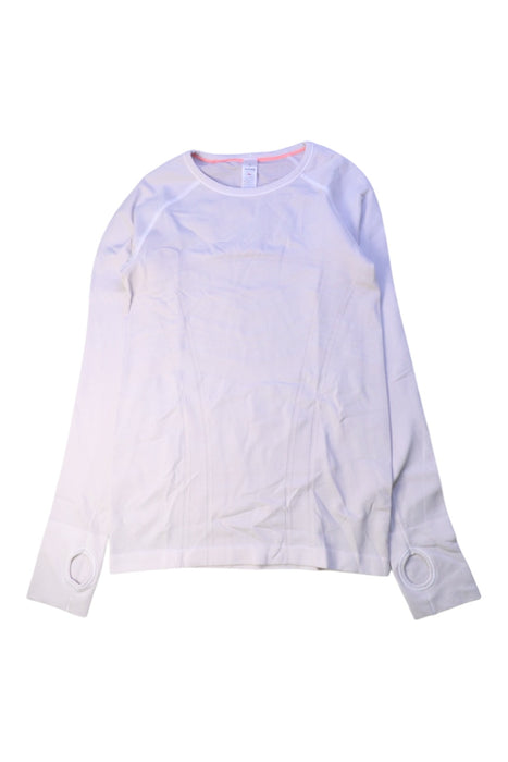 A White Long Sleeve Tops from Ivivva in size 12Y for girl. (Front View)