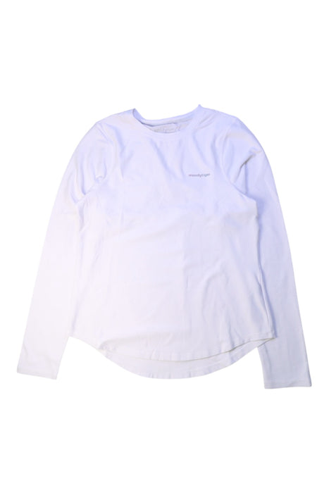 A White Long Sleeve T Shirts from Moody Tiger in size 12Y for girl. (Front View)
