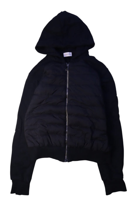 A Black Puffer/Quilted Jackets from Moncler in size 12Y for boy. (Front View)