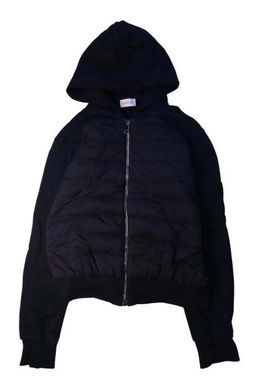 A Black Puffer/Quilted Jackets from Moncler in size 12Y for boy. (Front View)