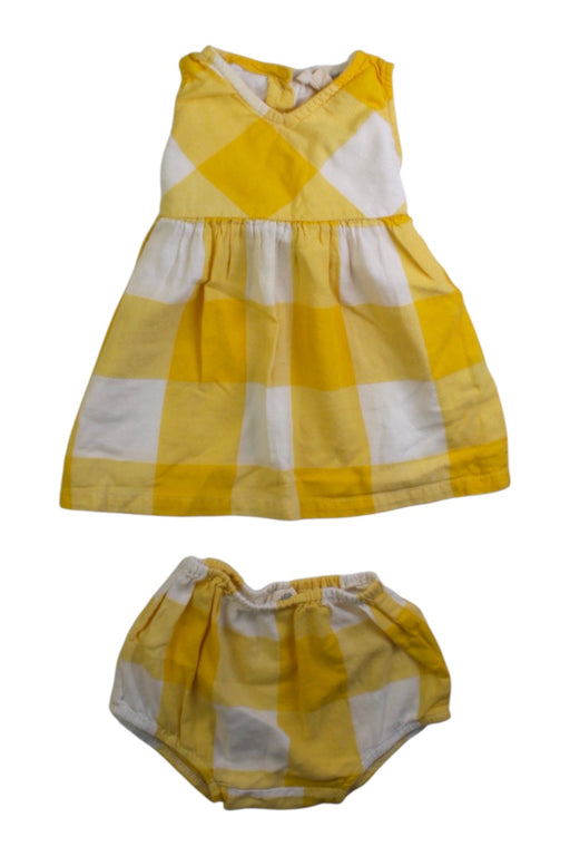 A Yellow Dress Sets from Arsène et les pipelettes in size 0-3M for girl. (Front View)