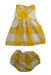 A Yellow Dress Sets from Arsène et les pipelettes in size 0-3M for girl. (Front View)