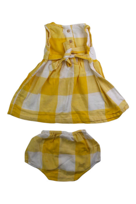 A Yellow Dress Sets from Arsène et les pipelettes in size 0-3M for girl. (Back View)