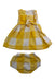 A Yellow Dress Sets from Arsène et les pipelettes in size 0-3M for girl. (Back View)