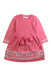 A Pink Sweater Dresses from purebaby in size 6-12M for girl. (Front View)