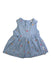 A Blue Sleeveless Dresses from purebaby in size 0-3M for girl. (Front View)