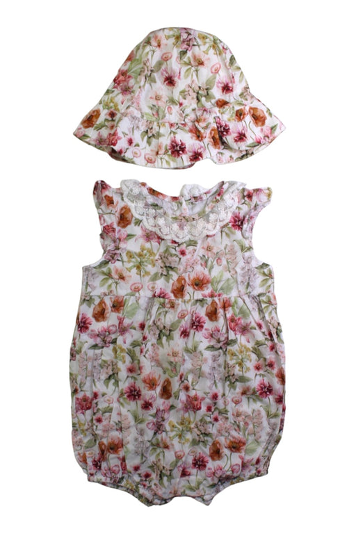 A Multicolour Sleeveless Rompers from Bébé by Minihaha in size 12-18M for girl. (Front View)