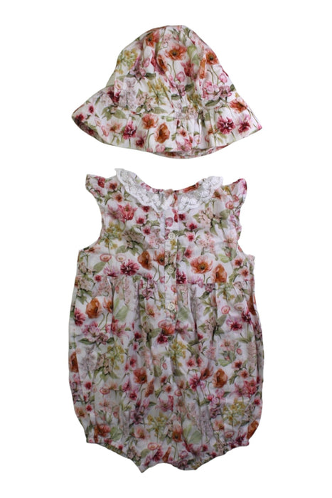 A Multicolour Sleeveless Rompers from Bébé by Minihaha in size 12-18M for girl. (Back View)