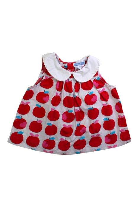 A Red Sleeveless Dresses from Jacadi in size 2T for girl. (Front View)