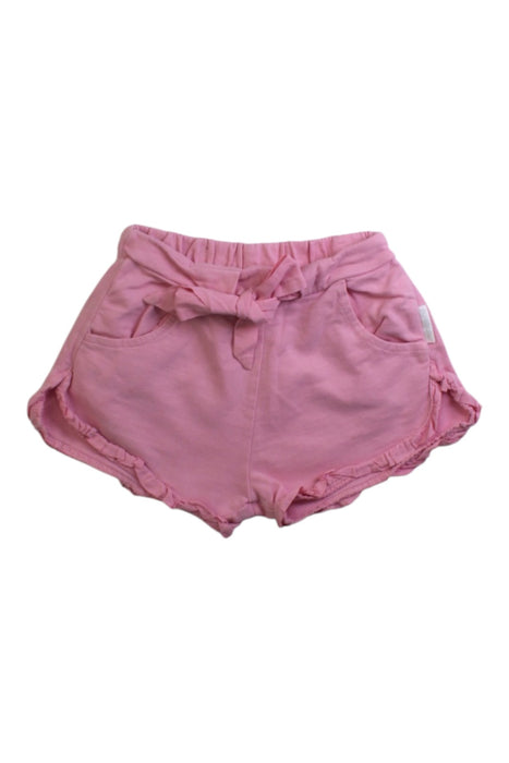 A Pink Shorts from purebaby in size 6-12M for girl. (Front View)