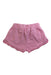 A Pink Shorts from purebaby in size 6-12M for girl. (Back View)