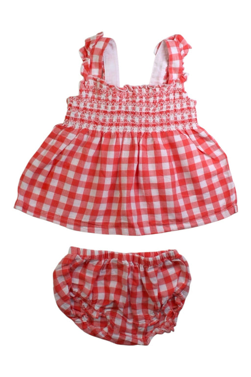 A Red Dress Sets from purebaby in size 18-24M for girl. (Front View)