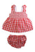 A Red Dress Sets from purebaby in size 18-24M for girl. (Front View)