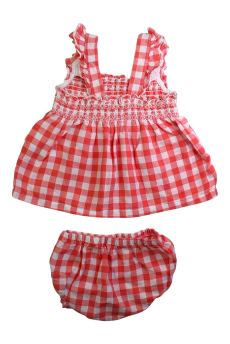 A Red Dress Sets from purebaby in size 18-24M for girl. (Back View)