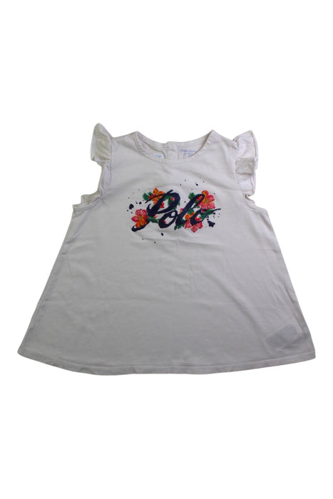 A White Sleeveless Tops from Ralph Lauren in size 2T for girl. (Front View)
