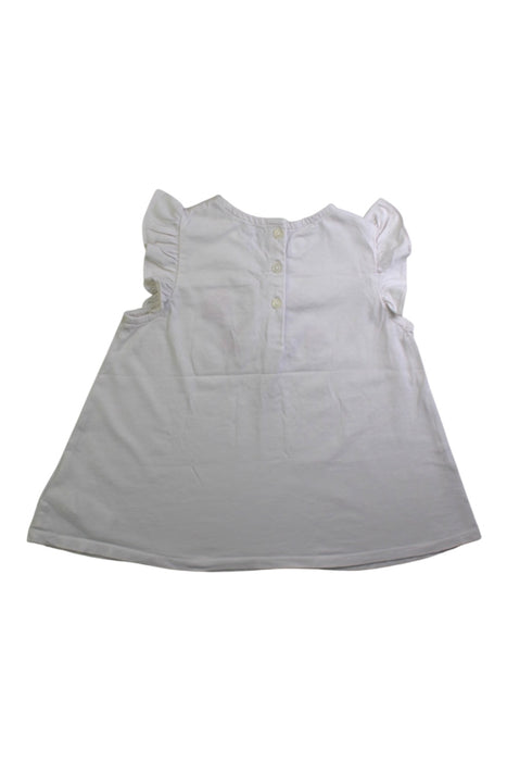 A White Sleeveless Tops from Ralph Lauren in size 2T for girl. (Back View)