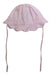 A Pink Sun Hats from Jacadi in size Newborn for girl. (Front View)