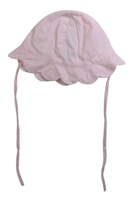 A Pink Sun Hats from Jacadi in size Newborn for girl. (Back View)