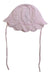 A Pink Sun Hats from Jacadi in size Newborn for girl. (Back View)