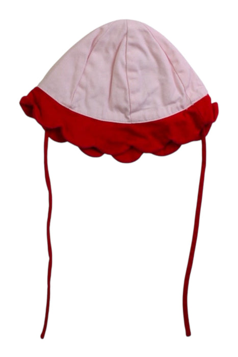 A Pink Sun Hats from Jacadi in size Newborn for girl. (Front View)