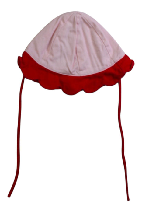 A Pink Sun Hats from Jacadi in size Newborn for girl. (Back View)