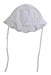 A White Sun Hats from Jacadi in size 0-3M for girl. (Back View)