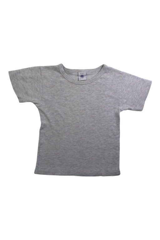 A Grey Short Sleeve T Shirts from Petit Bateau in size 3T for neutral. (Front View)