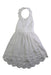 A White Sleeveless Dresses from Chateau de Sable in size 3T for girl. (Front View)